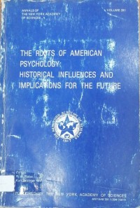 Image of THE ROOTS OF AMERICAN PSYCHOLOGY