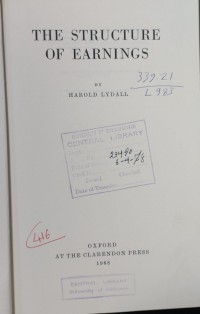 Image of The Structure of Earning