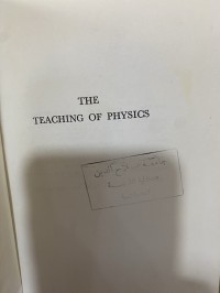 Image of The Teaching of Physics