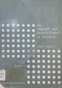 Image of The theory and Management of systems