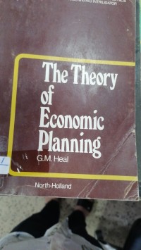 Image of The Theory of Economic pIanning