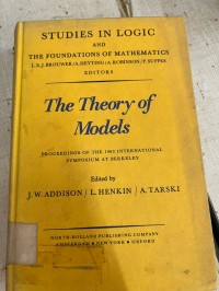 Image of The Theory of Models