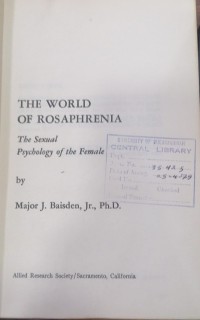 Image of THE WORLD OF ROSAPHRENIA