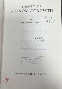 Image of Theory Of Economic Growth