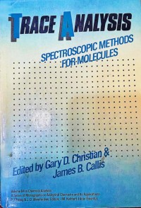 Image of Trace Analysis: Spectroscopic Methods for Molecules.