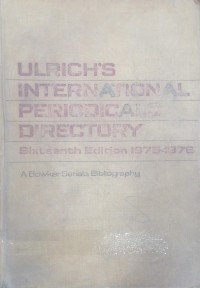 Image of ULRICHS INTERNATIONAL PERIODICALS DIRECTORY