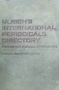 Image of ULRICHS INTERNATIONAL PERIODICALS DIRECTORY