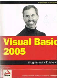 Image of VISUAL BASIC 2005 PROGRAMMER'S REFERENCE