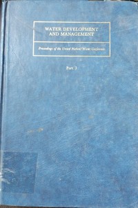 Image of Water Development and Management Part 3