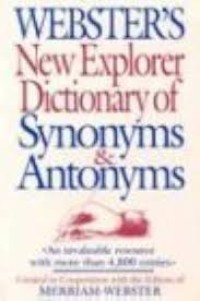 Image of Webster’s New Explorer Dictionary of Synonyms & Antonyms