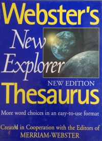 Image of Websters New Explorer new edition Thesaurus