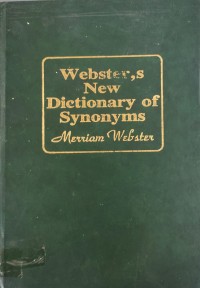Image of Websters NewDictionary of Synoyms