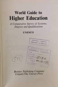 Image of World Guide to Higher Education