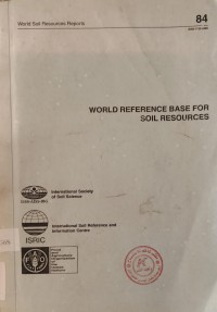 Image of WORLD REFERENCE BASE FOR SOIL RESOURCES
